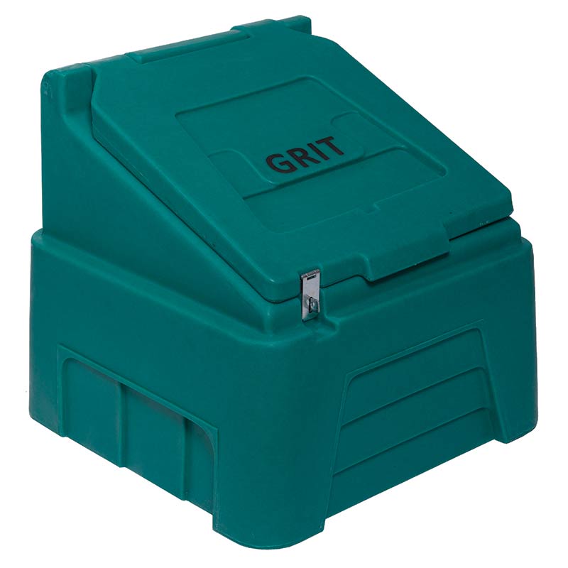 Heavy Duty Grit Bin - 200kg capacity - Forest Green