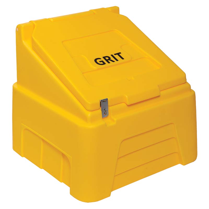 Heavy Duty Grit Bin - 200kg capacity - Yellow