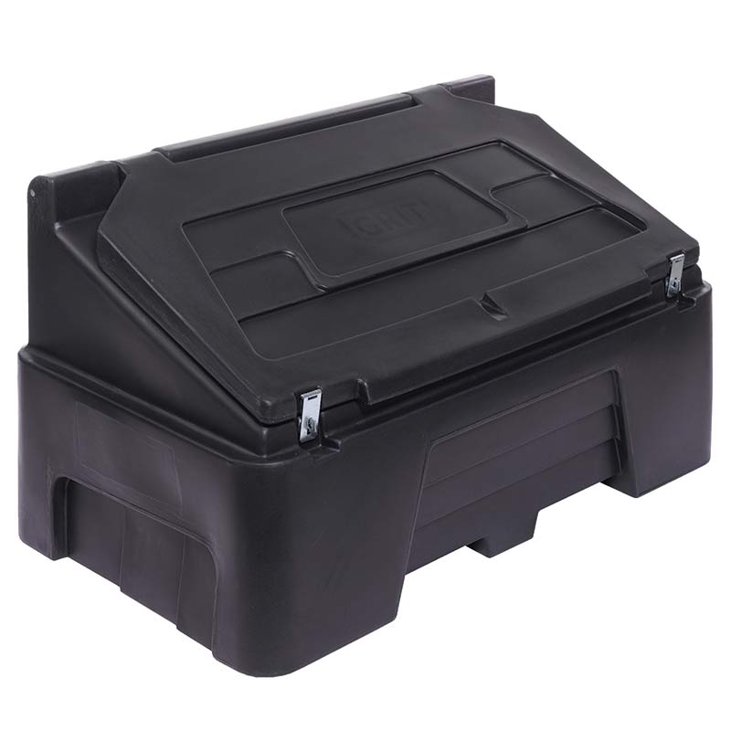 Heavy Duty Grit Bin - 400kg capacity - Black