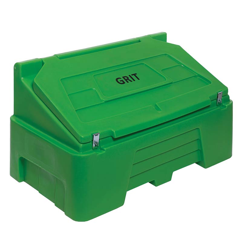 Heavy Duty Grit Bin - 400kg capacity - Lime Green