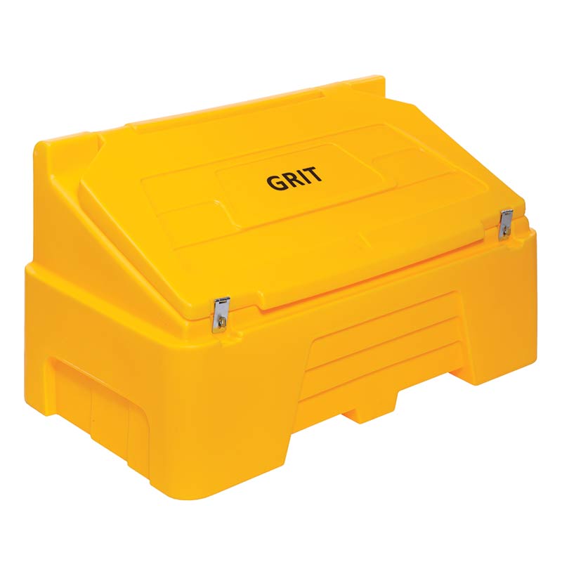 Heavy Duty Grit Bin - 400kg capacity - Yellow
