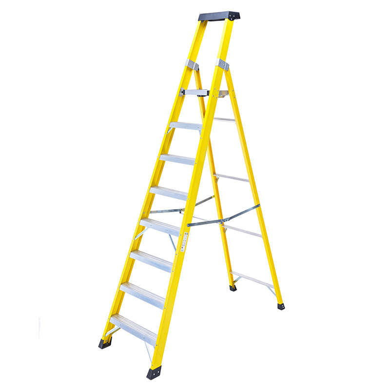 TB Davies 8 Tread Heavy-Duty EN131 Fibreglass Platform Step Ladder