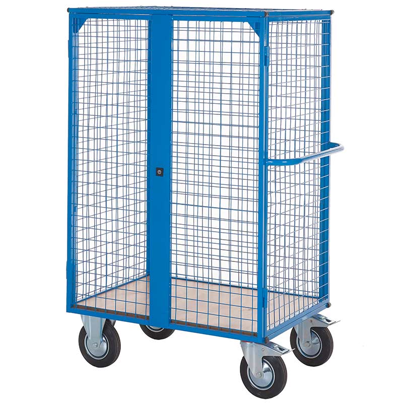  Heavy Duty Distribution Trolley with Lockable Doors - 1490h x 900L x 650w - 500kg Capacity