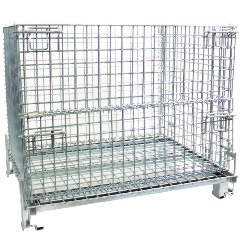 Heavy-Duty Folding Pallet Cage - 1200kg capacity -  850 x 1000 x 800mm H x W x D