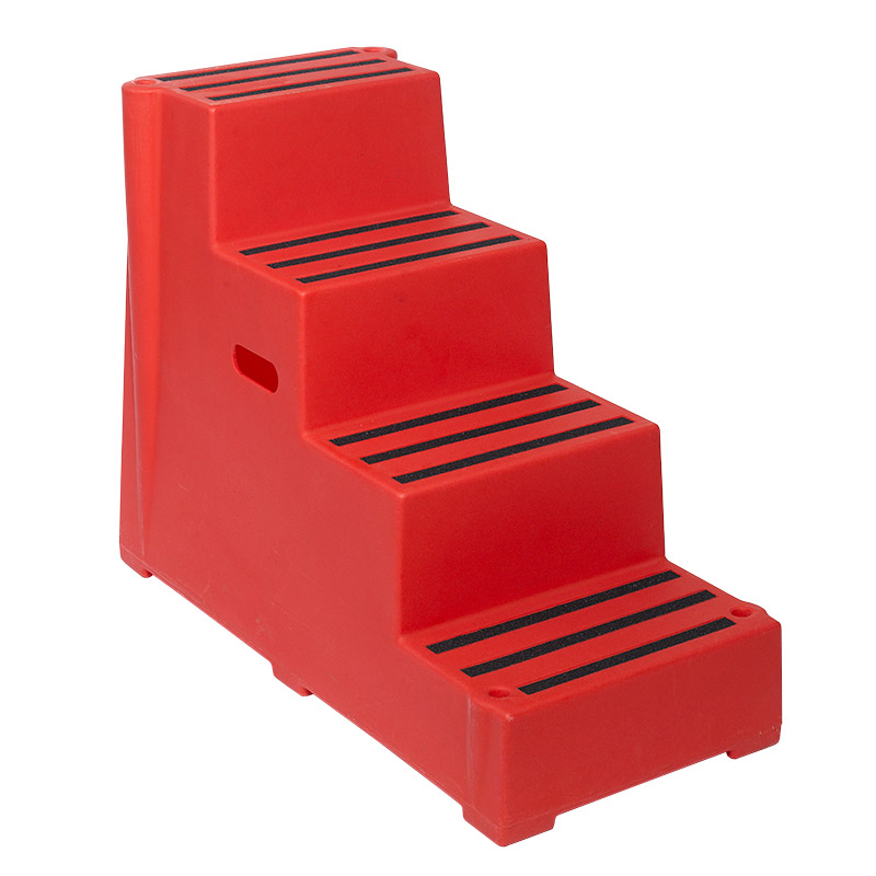 Heavy-Duty Moulded Plastic Steps - 4 Treads - 820mm High - 260kg Capacity