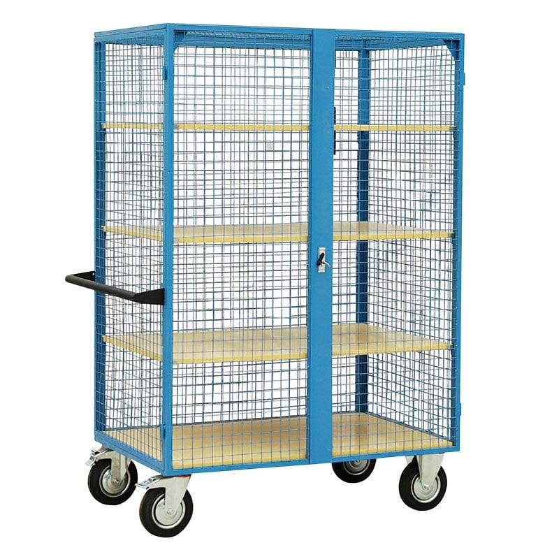 Heavy-Duty Wire Mesh Distribution Trolley with Shelves - 500kg Capacity 