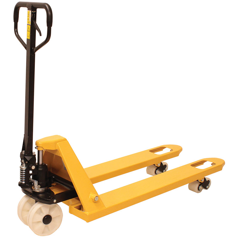 2500kg Heavy-duty hand pallet truck - 150mm wide forks - Yellow & Black