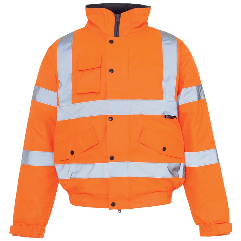 Hi-Vis Orange Bomber Jacket - Size 2x Extra Large