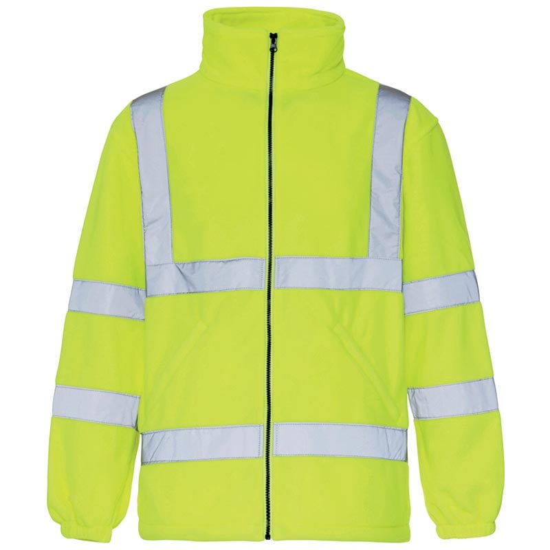 Hi-Vis Yellow Micro-Fleece Jacket - Size 2x Extra Large