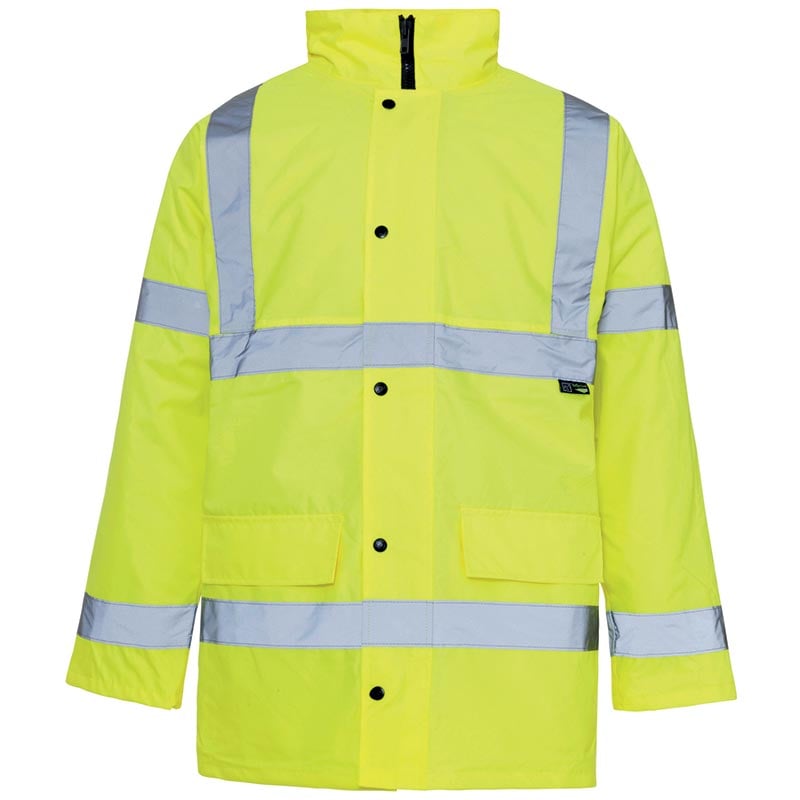 Hi-Vis Fluorescent Yellow Parka Jacket - Size 3x Extra Large