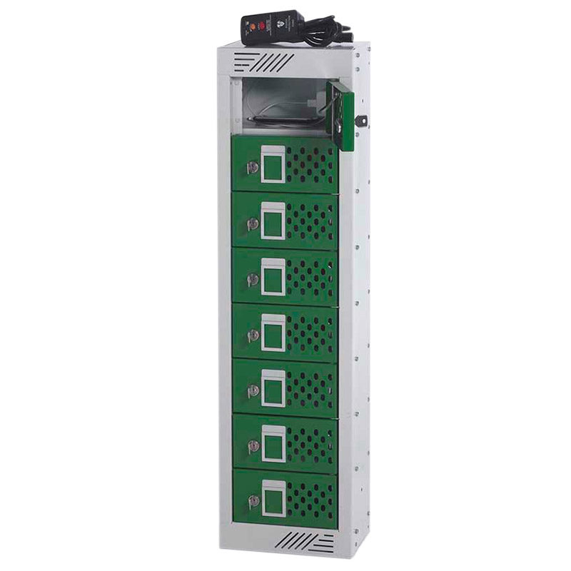 8 door locker with integral power points - 915 x 250 x 155mm