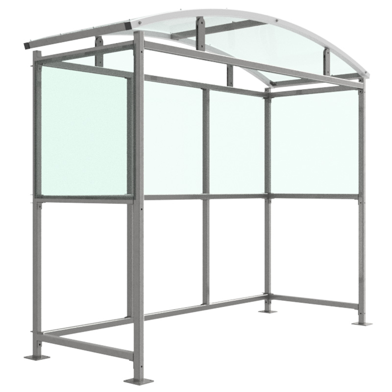 Inglewood Galvanised Smoking Shelter - 2513 x 3147 x 1000mm