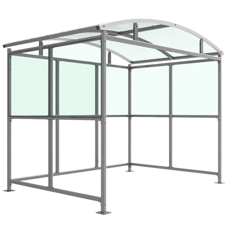 Inglewood Galvanised Smoking Shelter - 2513 x 3147 x 2000mm