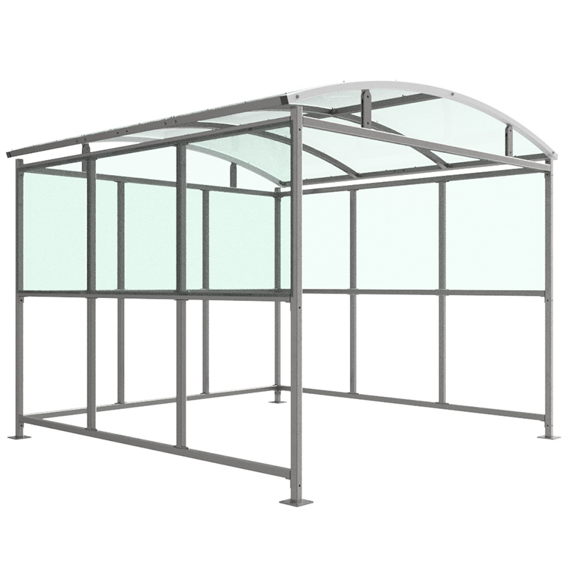 Inglewood Galvanised Smoking Shelter - 2513 x 3147 x 3000mm