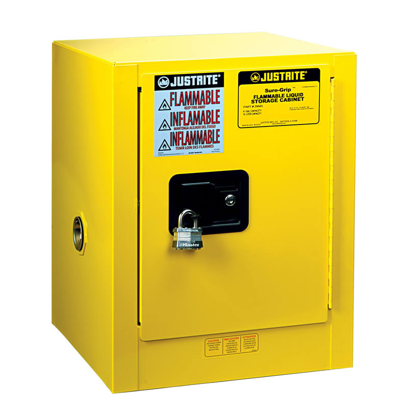 Justrite Countertop Flammable Storage Cabinet - manual close - 8904001