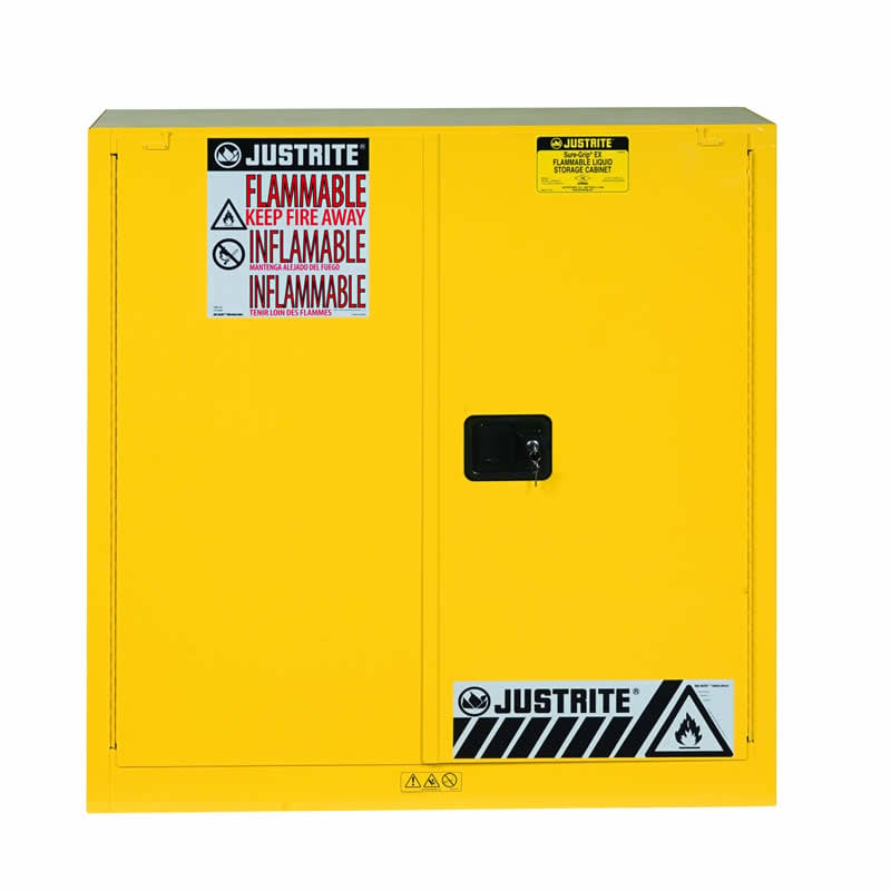 Justrite Sure-Grip EX Flammable Storage Cabinet self close 114L
