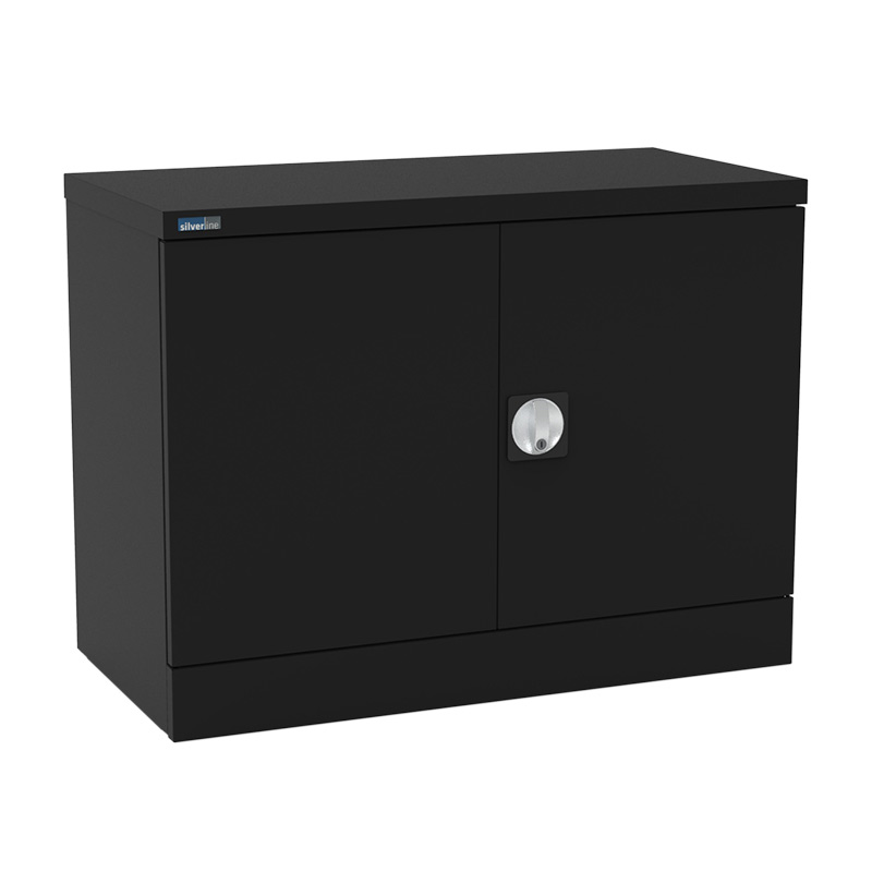 Kontrax 2-Door Assembled Steel Cupboard with 1 shelf - 690 x 915 x 458mm