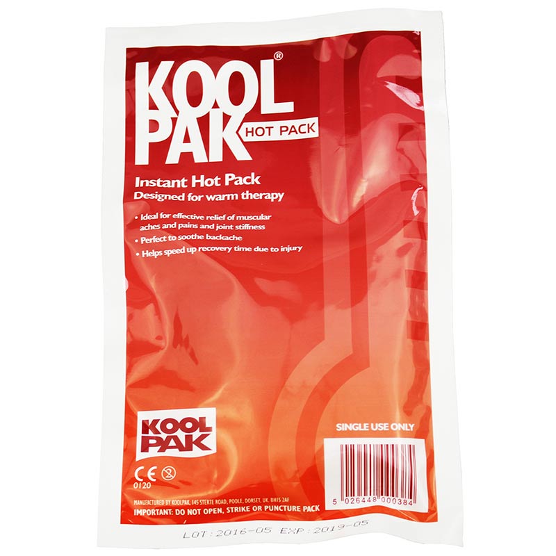 Koolpak Instant Hot Pack Heat Pack - 150 x 230mm