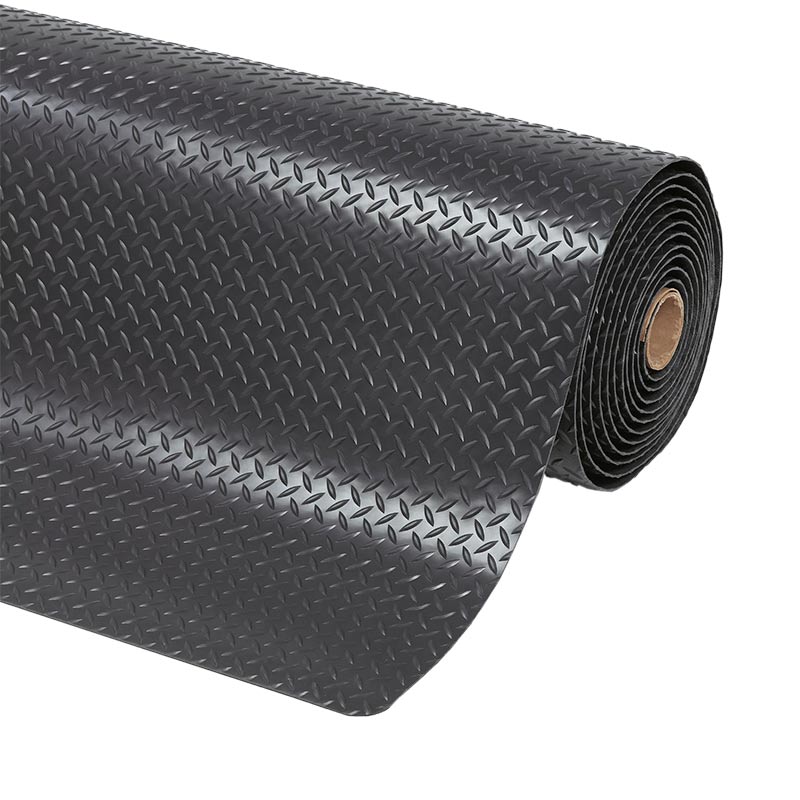 Kumfi Tough Anti-fatigue Matting Roll 600mm x 23m - black