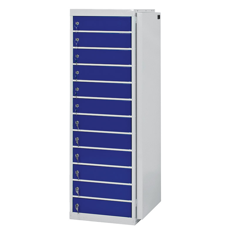 Laptop Charging Locker 12 Compartments, 12 Doors - 1460 x 500 x 500mm