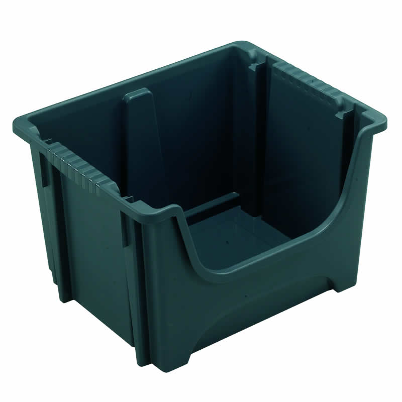 Large Plastic Stacking Picking Boxes - 50 litre - pack of 5 - 495 x 390 x 320