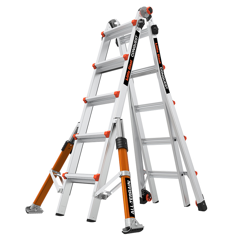 Little Giant 5 Rung Conquest All-Terrain Multi-purpose Ladder- 6300mm working height - EN131-4