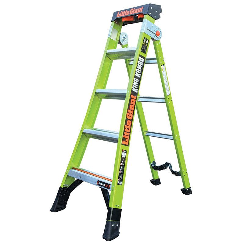 Little Giant 5 Tread King Kombo™ Industrial Fibreglass Ladder - EN131 Rated
