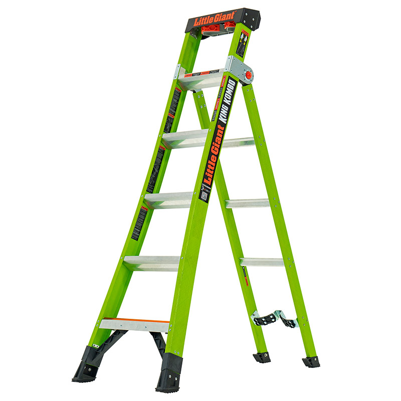 Little Giant 6 Tread King Kombo™ Industrial Fibreglass Ladder - EN131 Rated