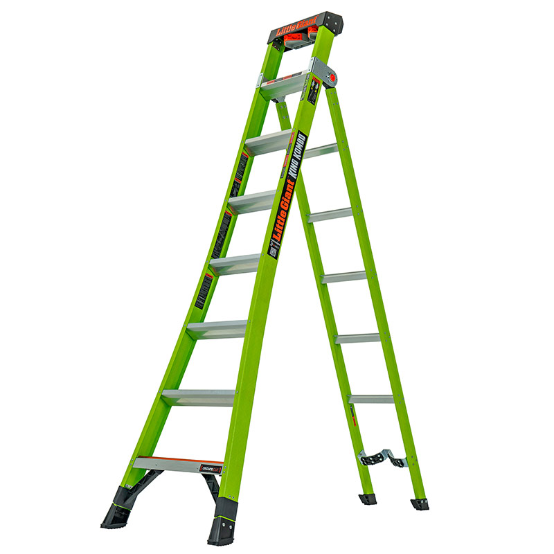 Little Giant 8 Tread King Kombo™ Industrial Fibreglass Ladder - EN131 Rated