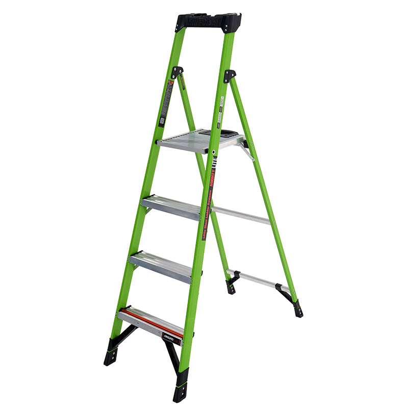 Little Giant 4 Tread MightyLite™ Fibreglass Step Ladder, 2730mm working height - EN131 Professional