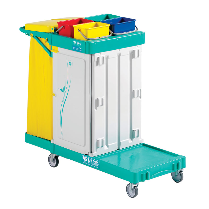 TTS Magic Lockable Cleaning Trolley