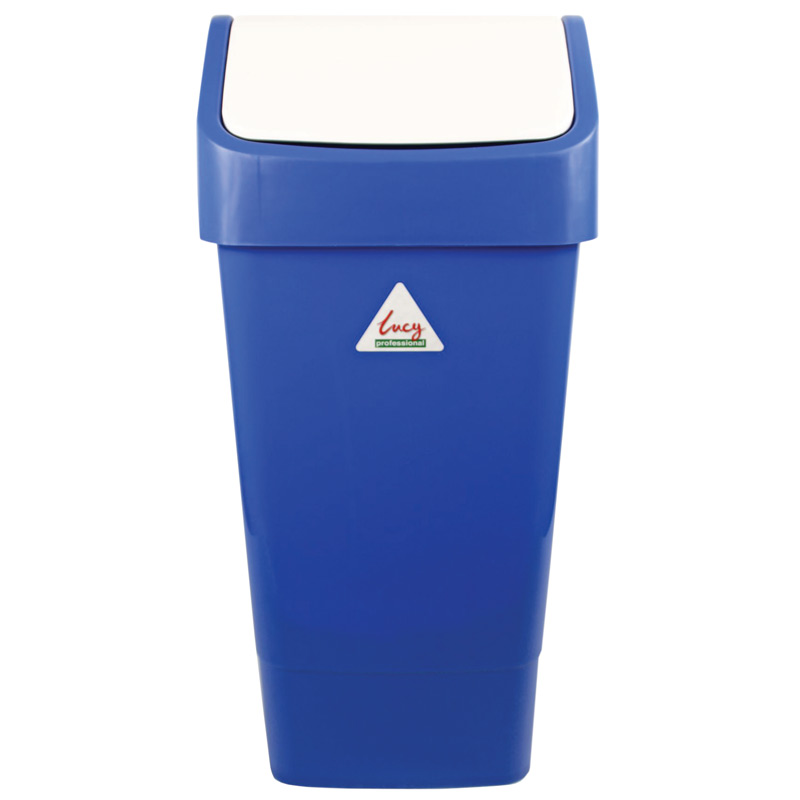 Lucy 50L Swing Lid Recyling Bin - Blue 