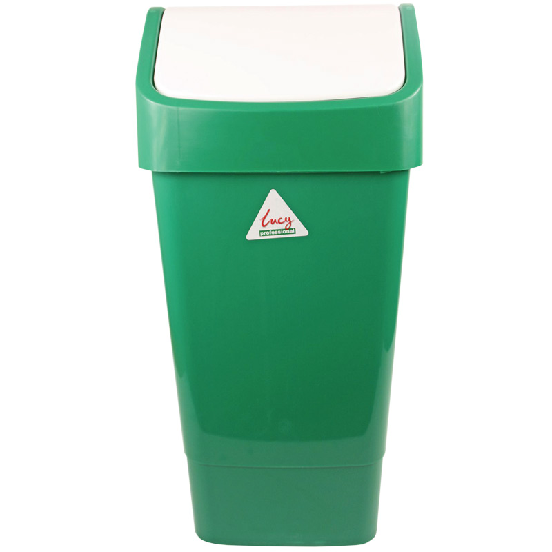 Lucy 50L Swing Lid Recyling Bin - Green