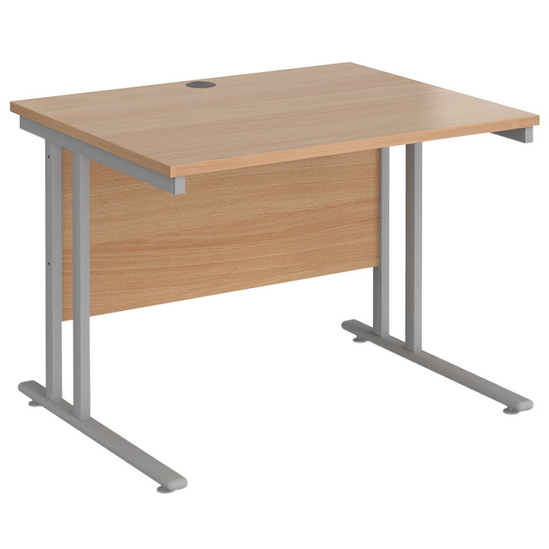 Maestro 25 Cantilever Straight Desk - 725 x 1000 x 800mm