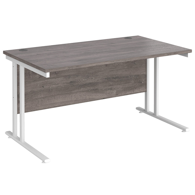 Maestro 25 Cantilever Straight Desk - 725 x 1400 x 800mm