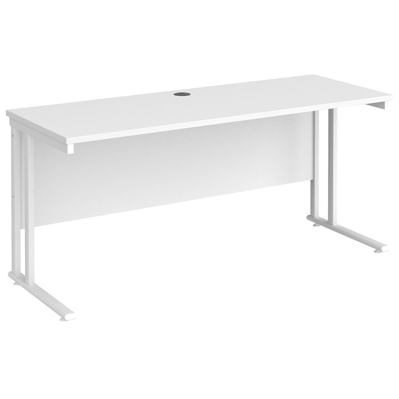 Maestro 25 Cantilever Straight Desk - 725 x 1600 x 600mm