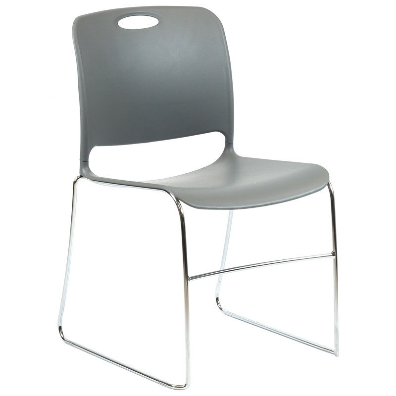 Maestro Heavy-Duty Stacking Chair - Blue Grey