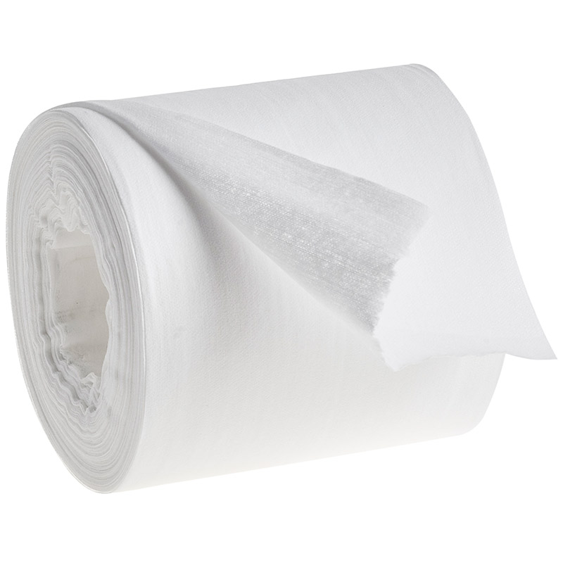White Industrial Absorbent Wipes 20 x 35cm - 400 Sheets Per Roll - 2 Rolls Per Pack