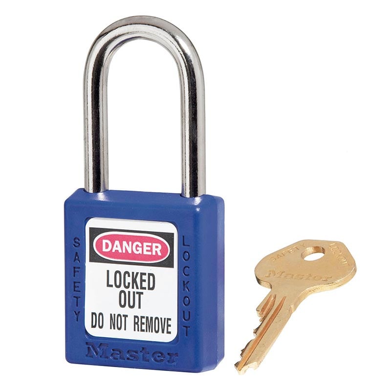 Master Lock 410 44mm Zenex Safety Lockout Padlock - Blue