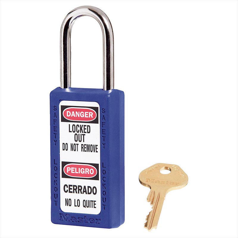 Master Lock 411 76mm Zenex Safety Lockout Padlock - Blue 