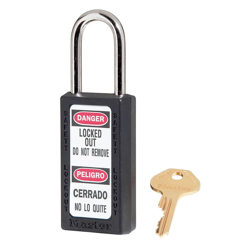 Master Lock 411 76mm Zenex Safety Lockout Padlock - Black