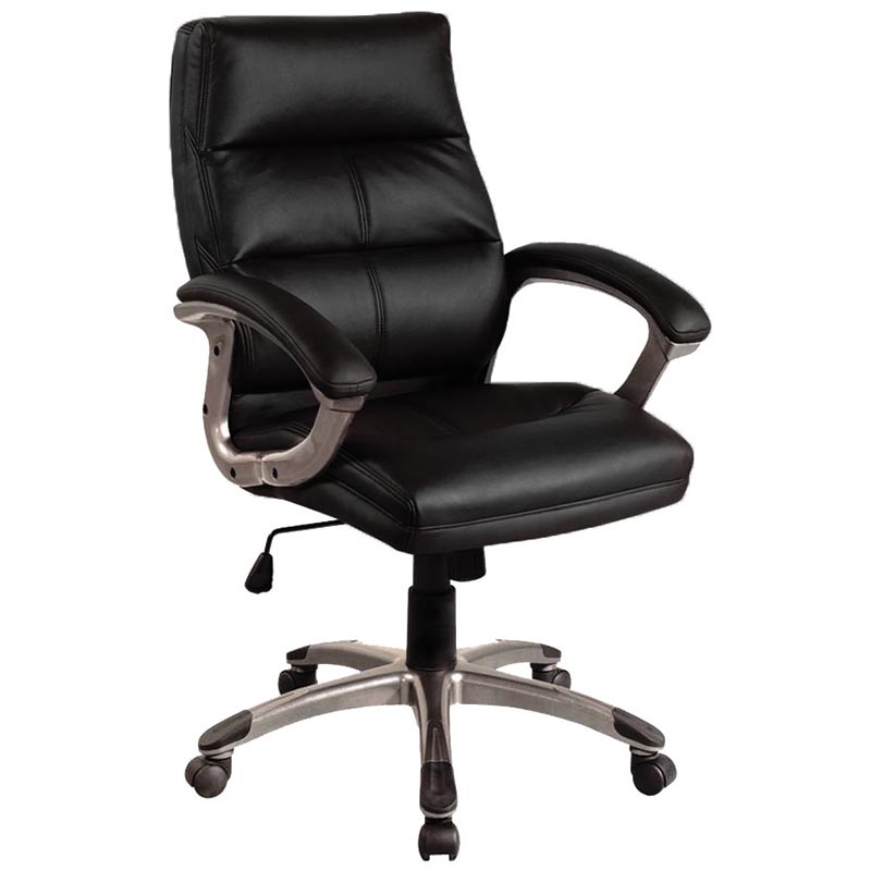 Medium Back Black Executitve Office Armchair - Seat height 450-530mm