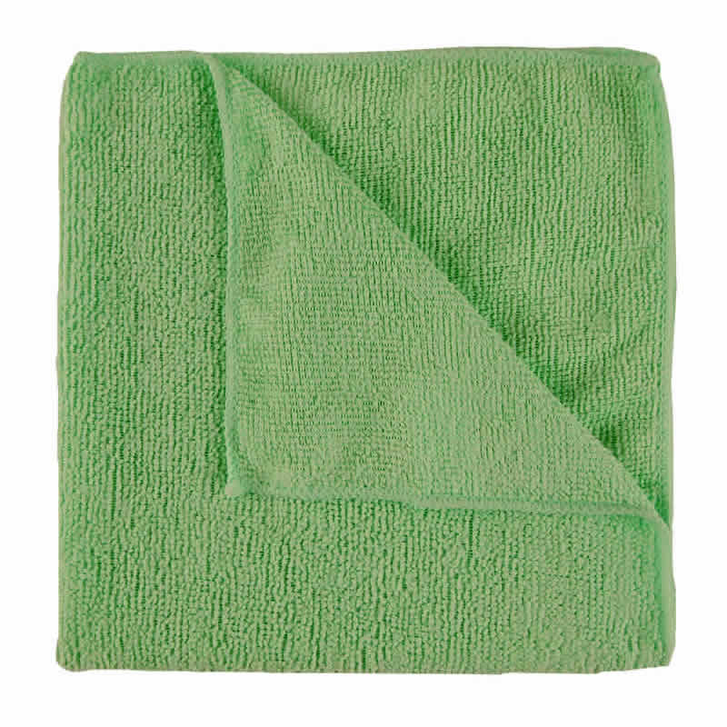 Green Microfibre Cloths, pack of 10