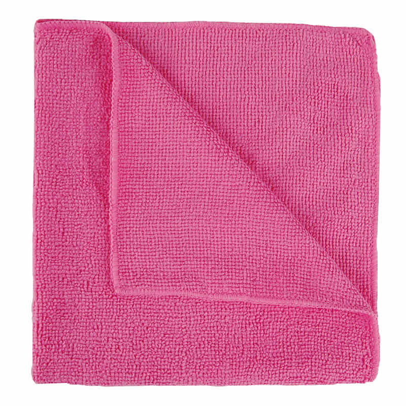 Pink Microfibre Cloths, pack of 10