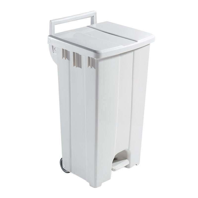 90L Mobile Sackholder with Pedal - White Lid