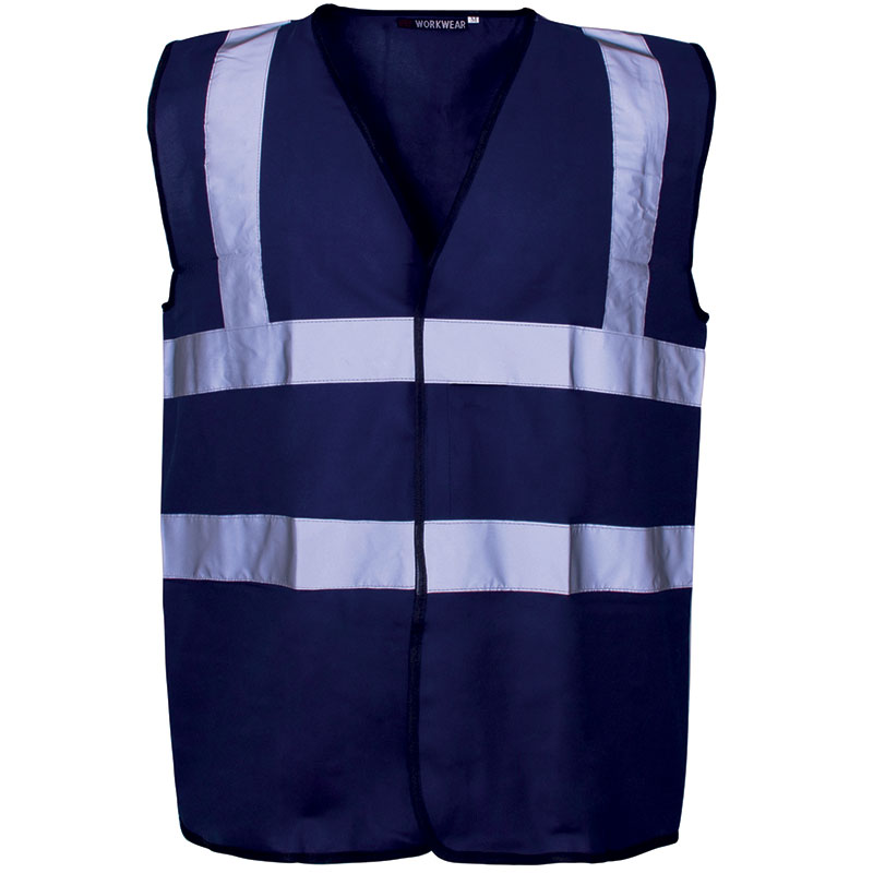 Navy Reflective Vest - Size 2x Extra Large