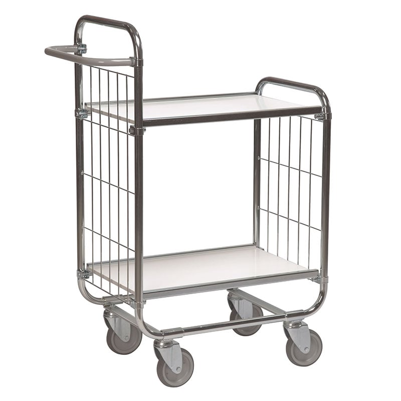 Order Picking Trolley with 2 adjustable shelves - 1120 x 470 x 1395mm