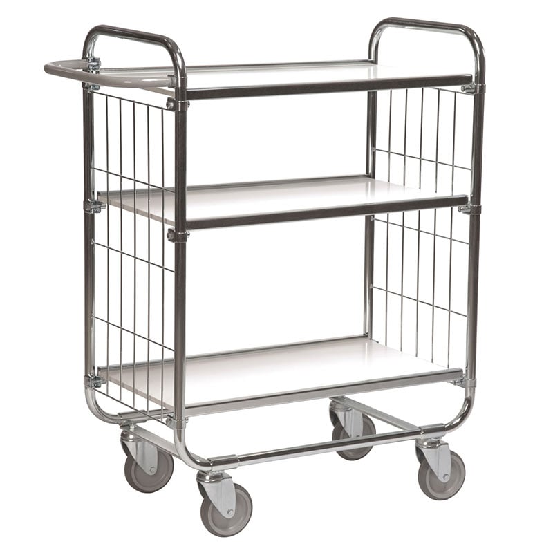 Order Picking Trolley with 3 adjustable shelves - 1120 x 470 x 1195mm