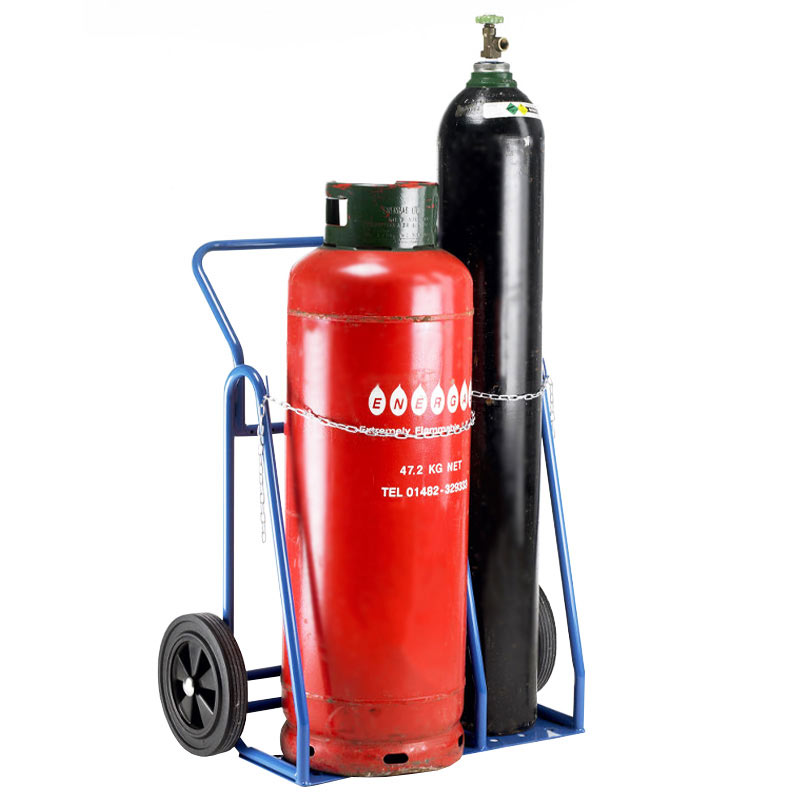 2 Wheel Oxygen & Propane Double Cylinder Trucks