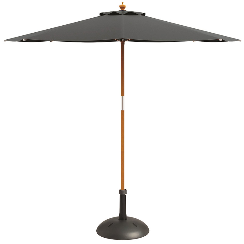 Grey Parasol and Black Weighted Base 